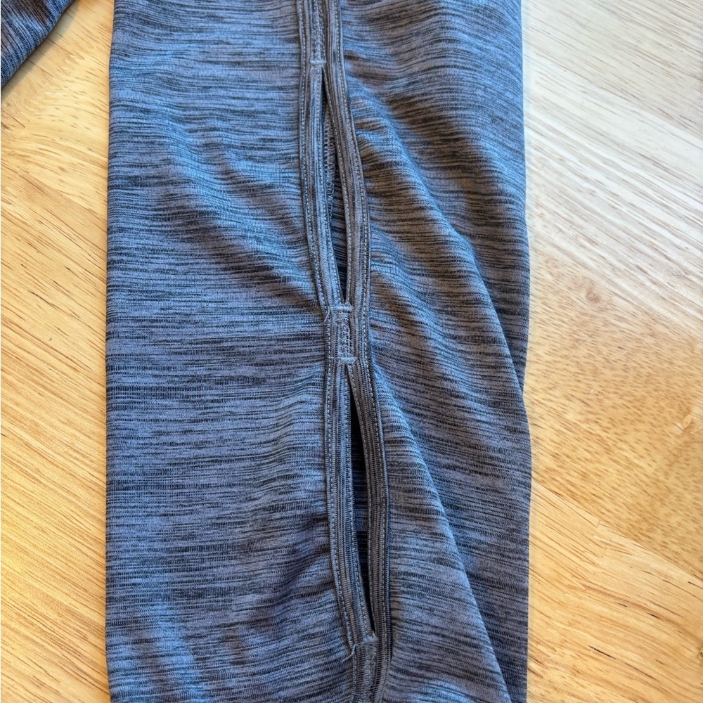 Maurices Charcoal InMotion Leggings with cutouts on lower leg. Size 2 - Picture 5 of 8